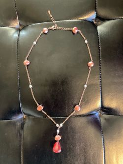 Beautiful Copper Colored Necklace with Beads