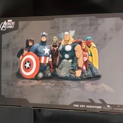 Marvel Avengers Assemble Fine Art Sculpture  Alex Ross Factory 