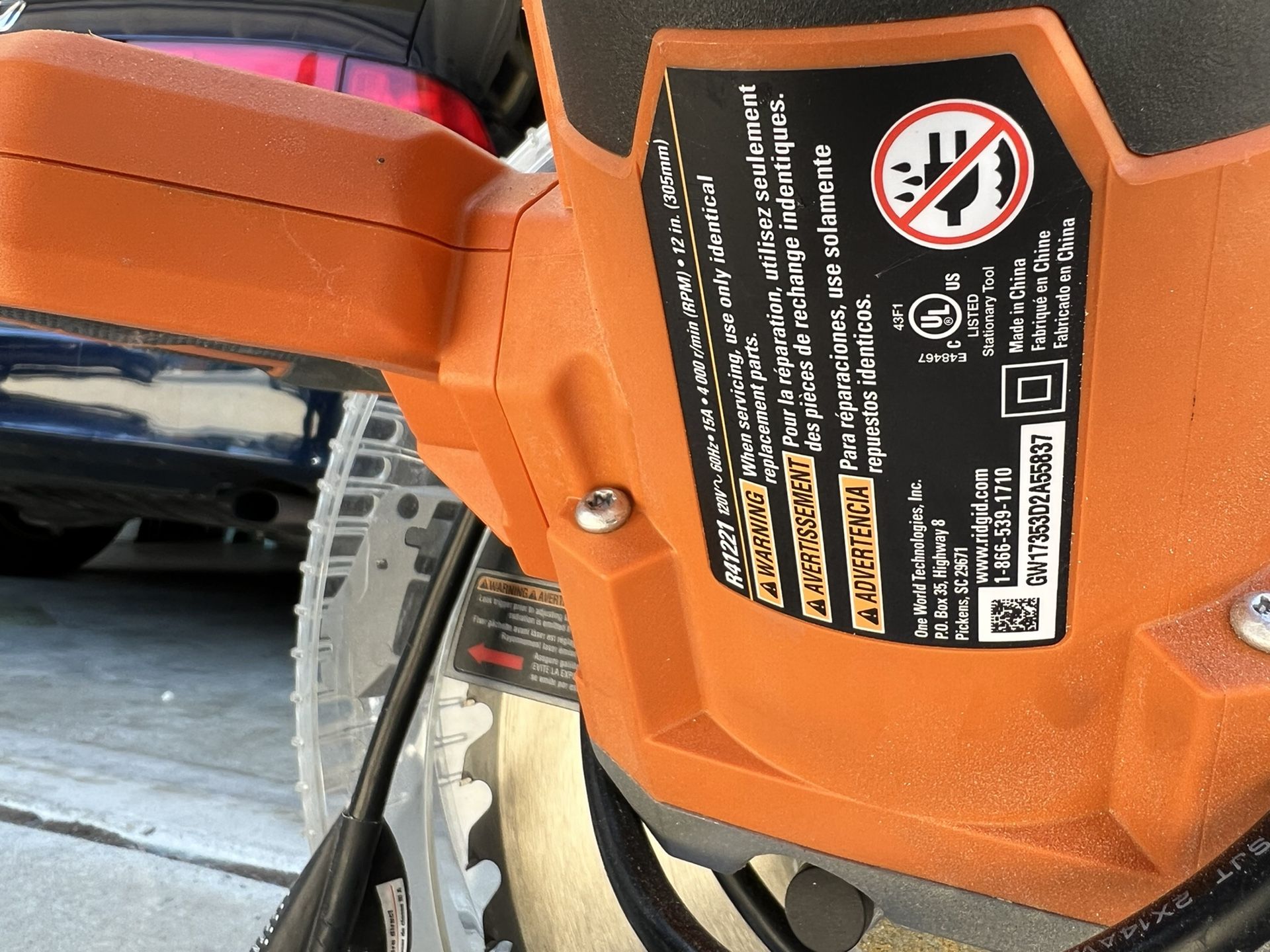 Rigid 12” Miter Saw