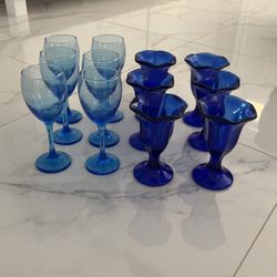 6 Copas De Vino Y 6 Copas Para Helado