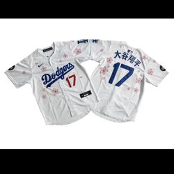 SHOHEI OHTANI #17 (M-2XL) Takashi Murakami Tokyo Series Dodgers Jersey kanji