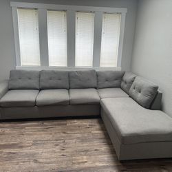 *PICKUP PENDING* Free Gray Sectional (OK Condition)