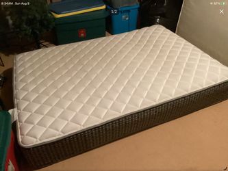 Full size mattress and box spring , nice and clean