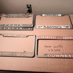 Vintage License Plate Frames Chevrolet Dodge Oldsmobile Pontiac Buick Plymouth