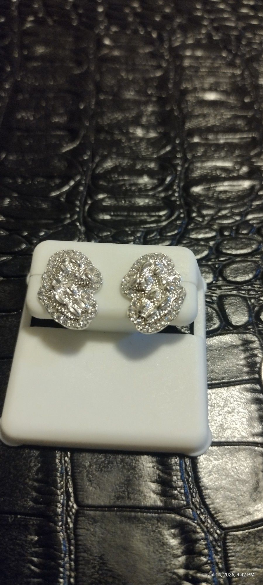 Solid 925 Silver Nuggets Earrings
