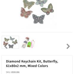 Diamond Keychain Kit With Jewels And Beads, Etc.