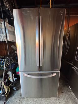 LG French doors stainless steel refrigerator