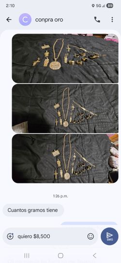 oro 100%real 8 anillos 8 dijet 1 pulcera y una cadena todo por $8,500