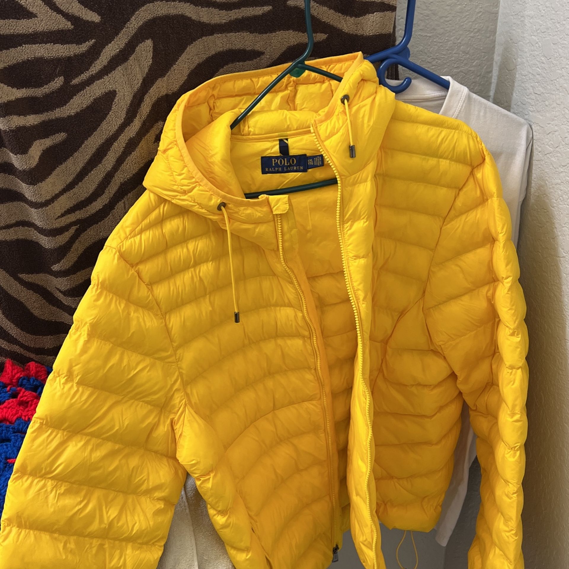 Yellow polo bubble best sale jacket