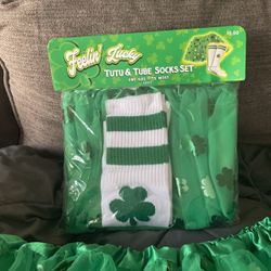 St. Patrick’s Day Tutu And Knee Socks