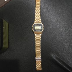 Casio Gold Digital Wristwatch 