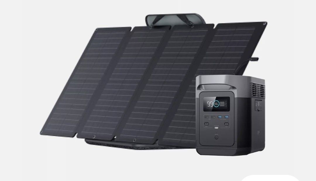 EF ECOFLOW DELTA MAX (1600) Solar Generator 1612WH~ 110w Solar panels