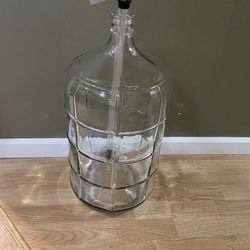 Retro 6 Gallon Glass Water Jug Wine Making 22,71”