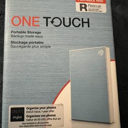 Seagate One Touch 2TB External HHD Drive with Rescue Data Recovery Services 