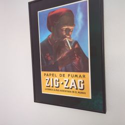 Vintage 1930s Zig-Zag Lithograph Poster
