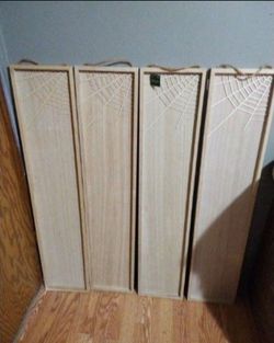 New Set of 4 Wooden Spiderweb Signs 48" x 10" ($120 retail value)
