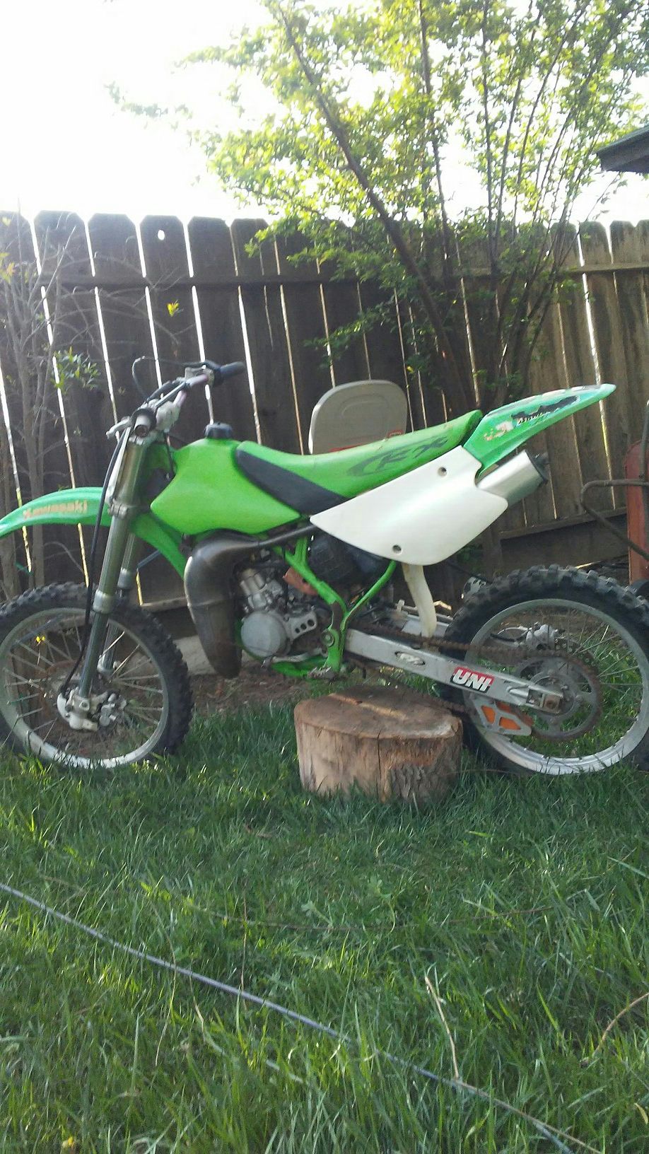 KAWASAKI KX100 dirt bike