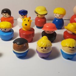 16 Fisher price chunky people little people lot