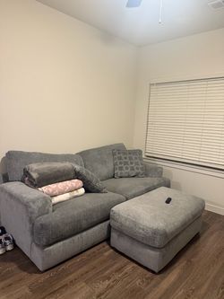 Couch a/ottoman  Queen bed w/mattress