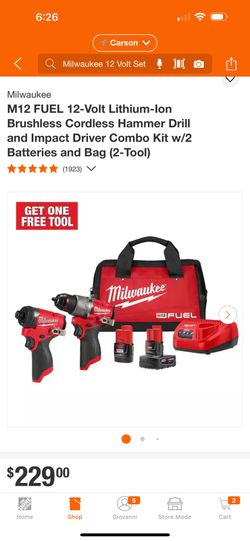 Milwaukee Drill Set 