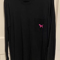 Victoria's Secret Pink Campus LONG SLEEVE TEE size medium must pick up 