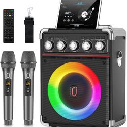 Karaoke Machine with 2 Microphones
