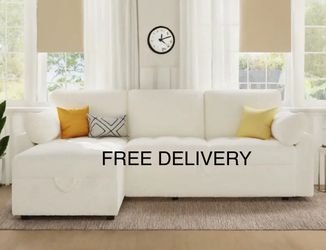 Never Used Convertible Sleeper Sofa, Bed With Storage Chassis