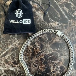 Helloice 12mm 316L Stainless Steel Cuban Link Chain