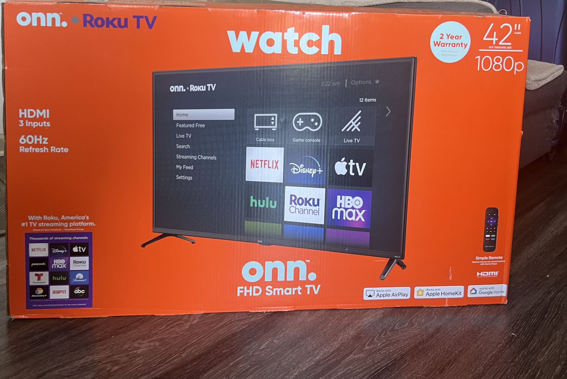 Onn Roku 42” Smart TV