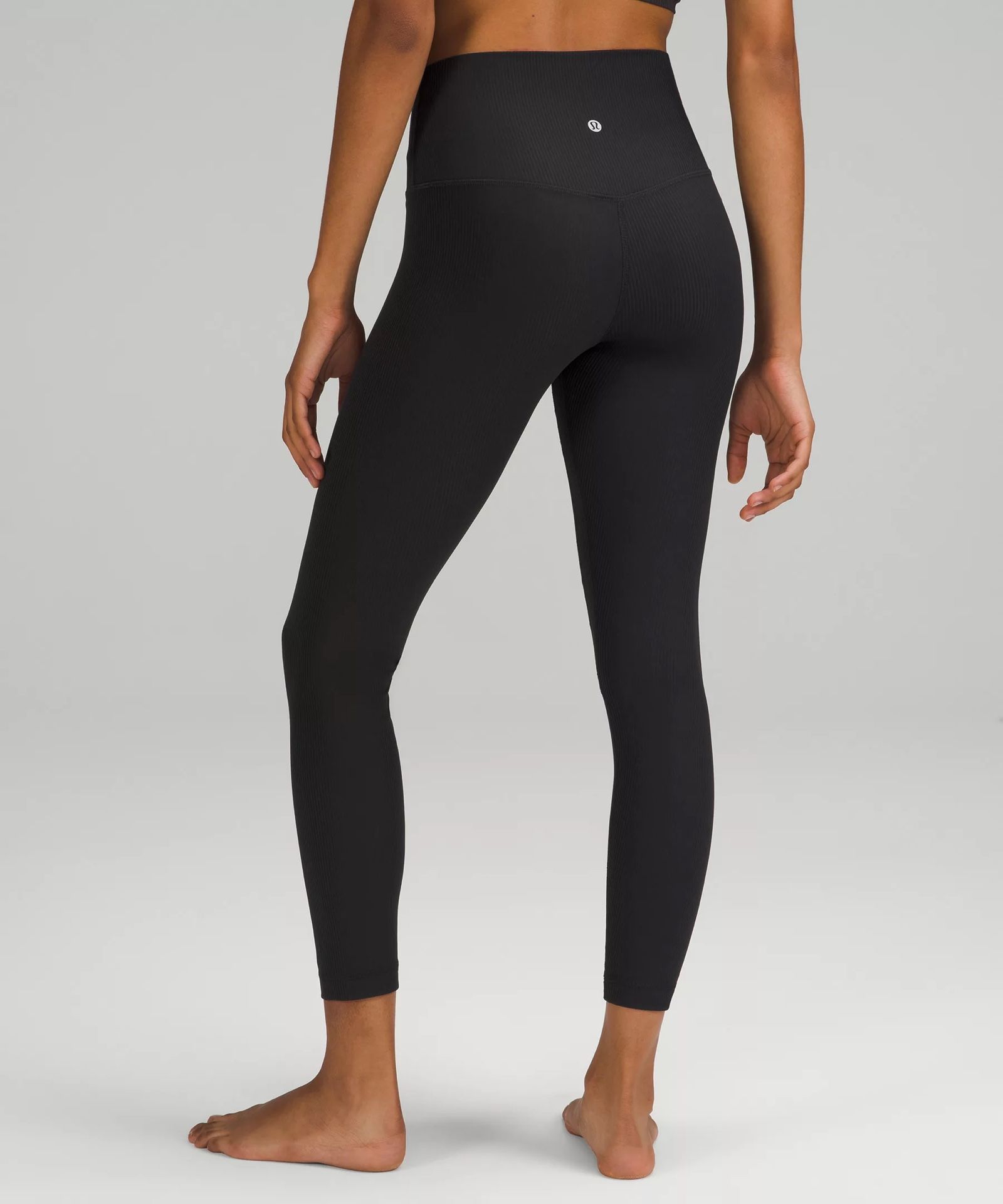 lululemon Align Black Ribbed High-Rise leggings - Size 10 