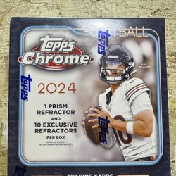 2024 Topps Chrome Football Blaster Box – Sealed | Caleb Williams Cover | $60 OBO