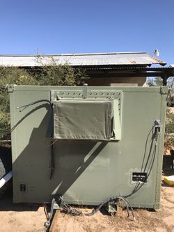 Humvee, communications shelter with ac and generator, also have lot of humvee parts.