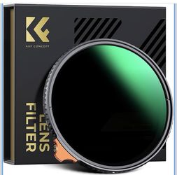 K&F CONCEPT 49mm Side Lever Variable ND Lens Filter ND2-400 (1-9 Stops)