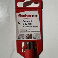 Fischer Quattric ll Rotary Drill Bit 12mm x 210mm