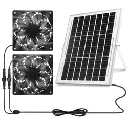 2 solar fans
