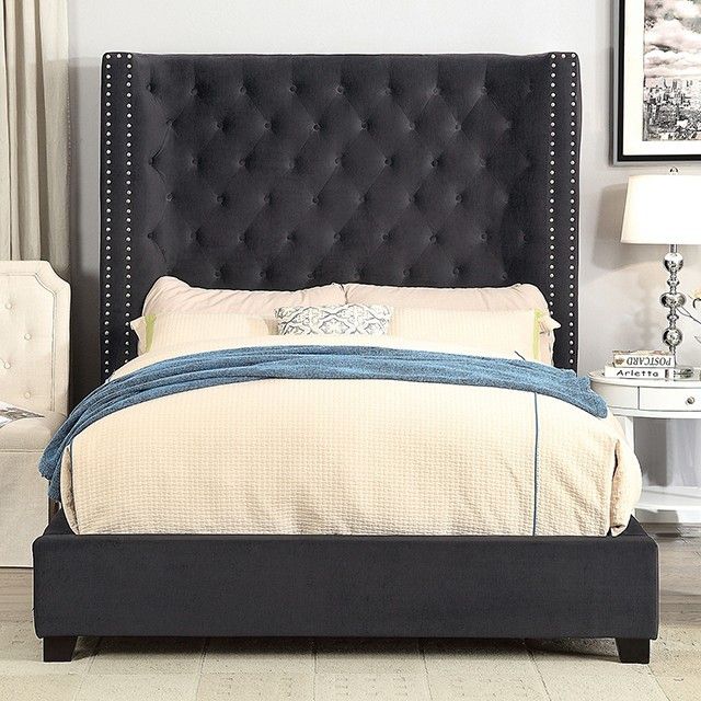 Brand New Black Velvet Queen Bed Frame (Available In Eastern King)
