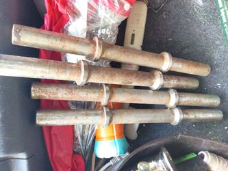 4 Steel Dumbell Bars all for $10