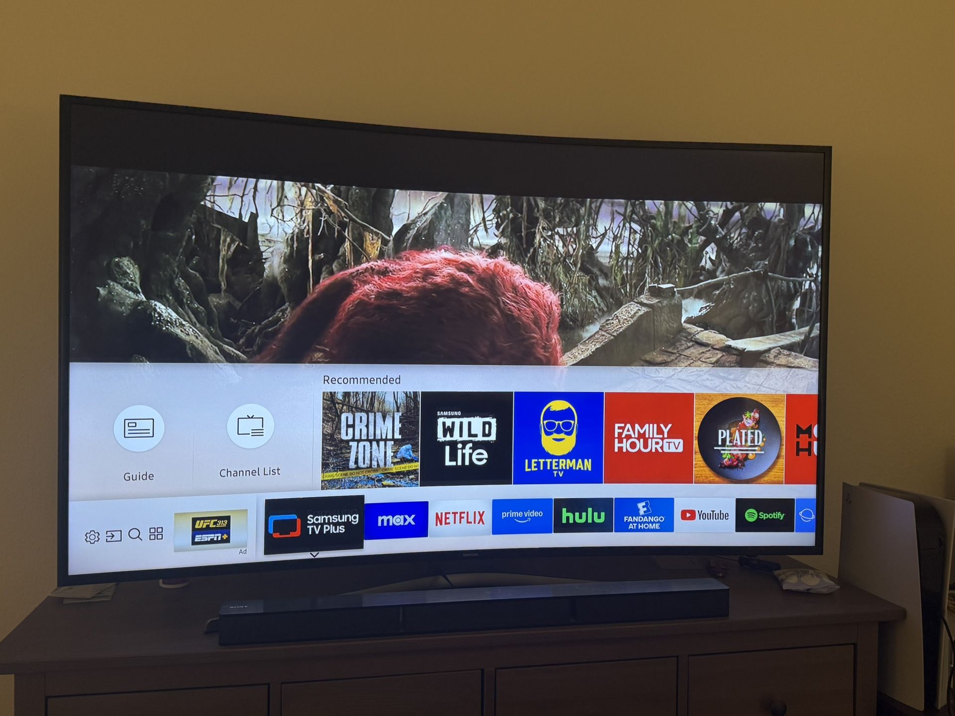 65” Curved 4k Samsung Smart TV