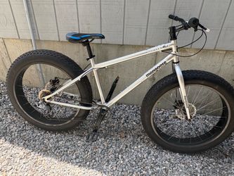 Mongoose malus 26” fat bike.  Many upgrades