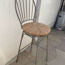 Banco  Barstool Gira  Es De Metal Solido 