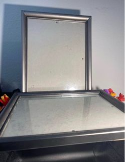 Lot of 2 Silver Colored 8x10 Picture Frames