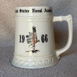 Vintage United States Naval Academy, Dad 1966 beer Stein mug
