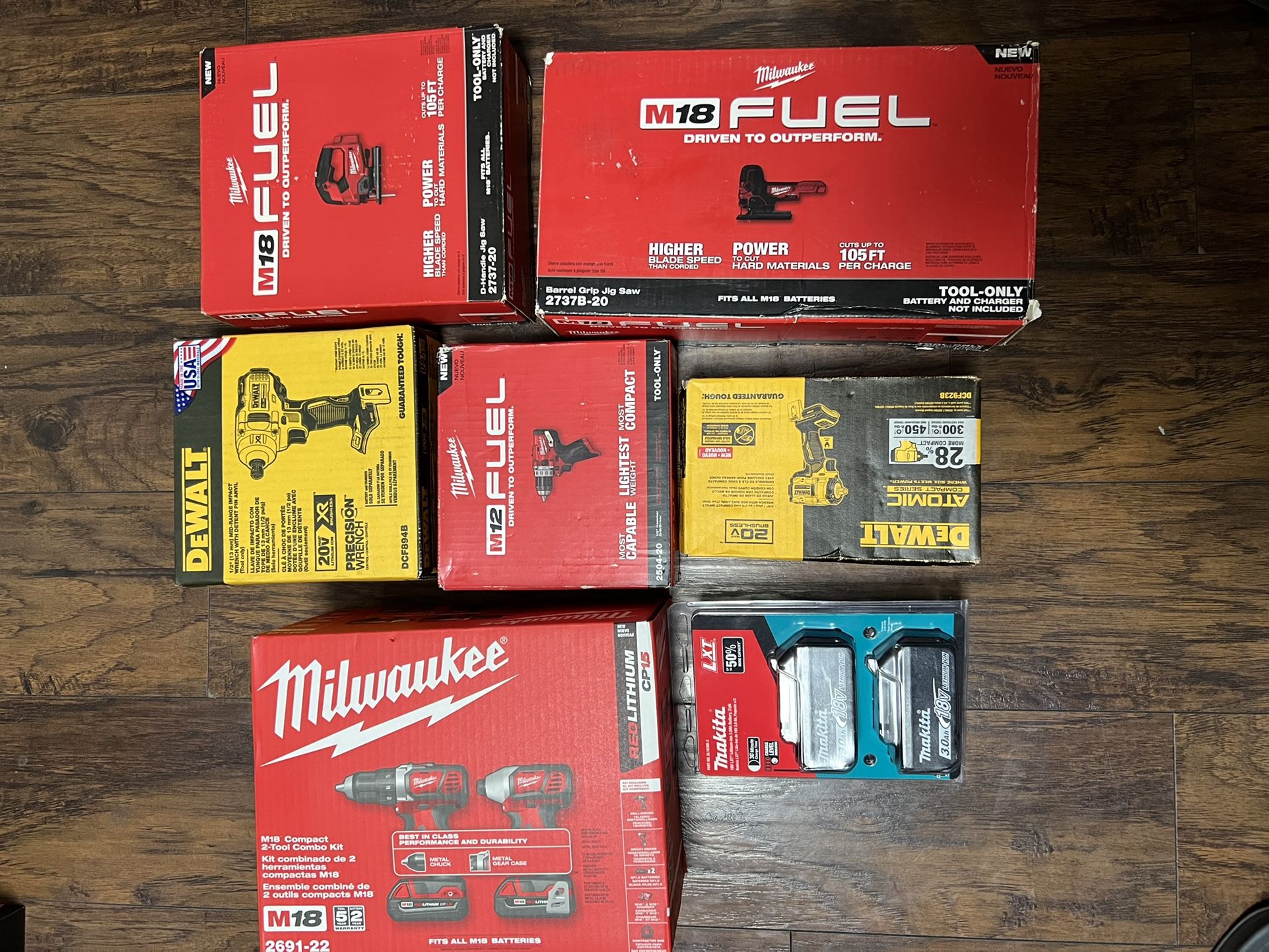 drills chargers and batteries