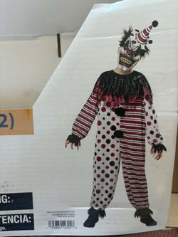 Boys Creepy Clown Halloween Costume