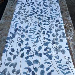 View blue eucalyptus pattern wallpaper (14)