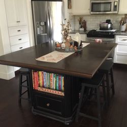 Bar Height Island Table
