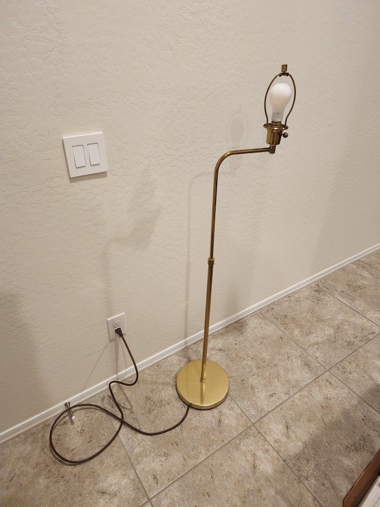 Vintage Standing Brass Floor Lamp