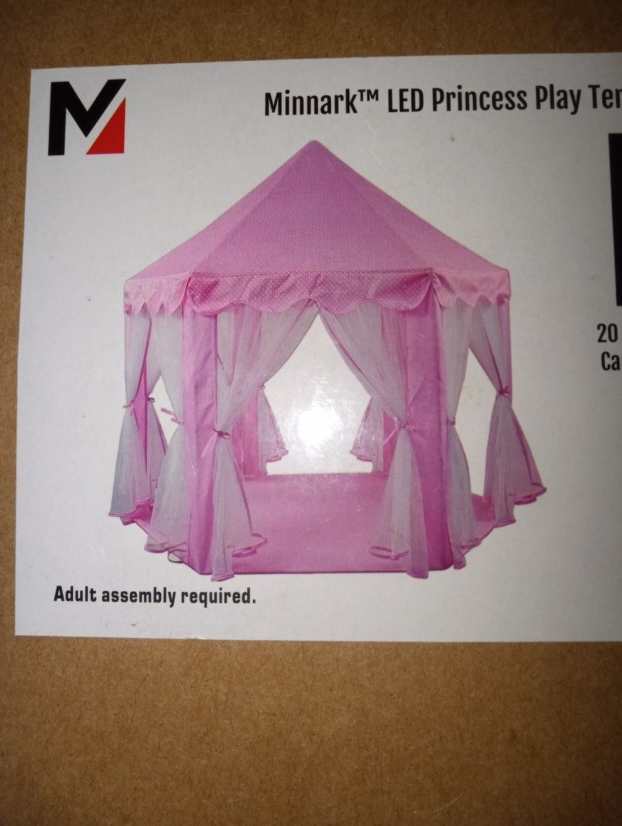 Christmas Gift Princess Play Tent With Lights