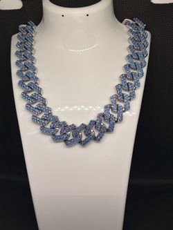 Blue Cuban Chain