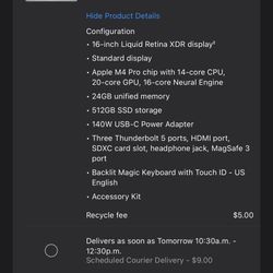 Apple 2026 MacBook Pro 16” M4 Pro BRAND NEW SEALED APPLE OEM WARRANTY